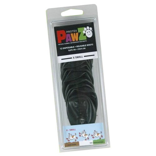 [商品名]正規輸入品　アメリカ　Pawz Dog Boots社製　ポウズ　ラバー・ドッグ・ブーツ　XS　Black　PZBLKXS代引き不可商品です。代金引換以外のお支払方法をお選びくださいませ。天然ゴム素材で100％生物分解可能。使い捨て・再利用もできる犬用ウォータープルーフ・ドッグブーツです。サイズ3.8-5.1cm(足裏幅)個装サイズ：7×22×37cm重量個装重量：80g素材・材質天然ゴム仕様手洗いのみ可セット内容12枚1パック製造国タイ※入荷状況により、発送日が遅れる場合がございます。防水ラバードッグブーツ!!------&nbsp;ココがポイント！&nbsp;------●ファスナーやストラップは一切使用していないデザインで、簡単に装着可能!!●ワンちゃんの足にフィットしつつ、耐久性もあります。●ワンちゃんが自分の足で地面を感じながら歩くことができ、ワンちゃんにとっても安心感があり、快適です。●万が一無くしてしまっても、12枚1パックになっているので気軽に使えます。●河原遊びや雪遊び、夏のアスファルトや雨の日のお散歩にも便利。※ブラウザの設定などにより、実際の商品と色味や素材の見え方が異なる場合がございます。あらかじめご了承ください。天然ゴム素材で100％生物分解可能。使い捨て・再利用もできる犬用ウォータープルーフ・ドッグブーツです。fk094igrjs