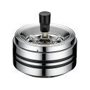 【送料無料】日用品 ペンギン 卓上灰皿 クロームラインII 回転灰皿 中 オススメ 新 生活 応援(3)