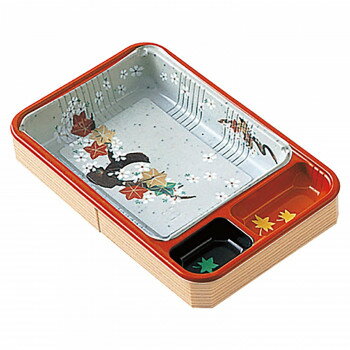 【送料無料】日用品 仕出し容器 彩折 W-TD(T-TD柄付) 150セット オススメ 新 生活 応援