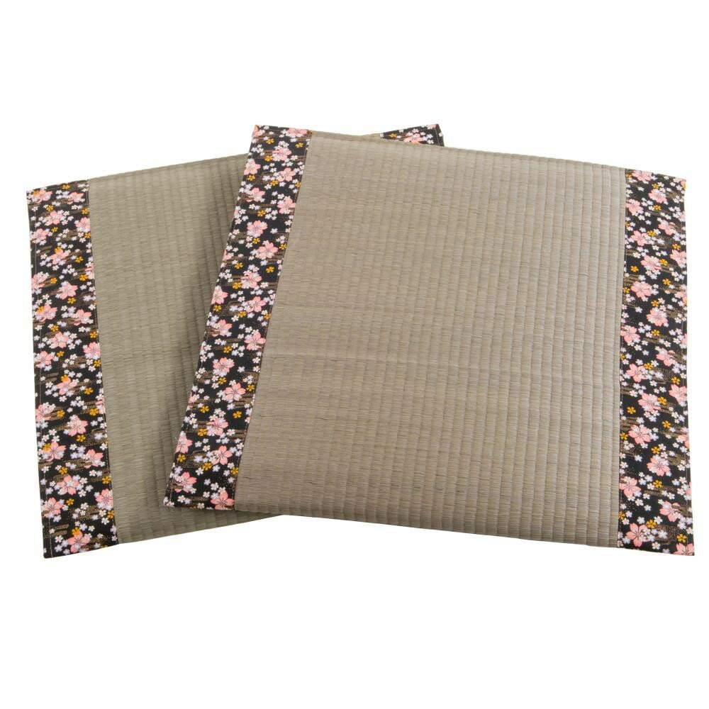 おすすめの 便利アイテム 通販 い草座布団 桜 約55×55cm 2枚入り SEN6213372 使いやすい 一人暮らし 新生活
