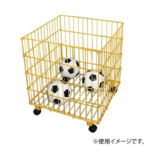 ボールカゴです。バスケットボールやサッカー、バレーボールなどのボールを収納できます。 生産国:台湾 素材・材質:スチール 商品サイズ:全長60×全幅60×全高60cm、キャスターΦ50mm 重量:6.5kg 1