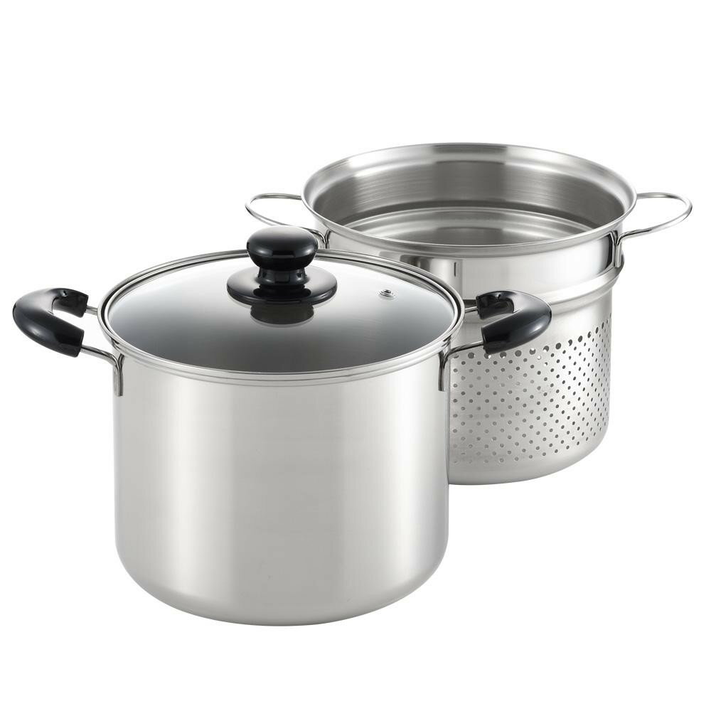 パスタをつくる時におすすめ! 生産国:日本 素材・材質:本体/3層鋼(0.8m/m)フタ/強化ガラス中子/18-8ステンレスハンドル・ツマミ/フェノール樹脂 商品サイズ:A:348m/m、B:235m/m、C:218m/m、D:272m/m 重量:1890g 仕様…