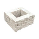お洒落 家具 関連 化粧面(割り肌面)を見えるように積むだけの簡単施工。