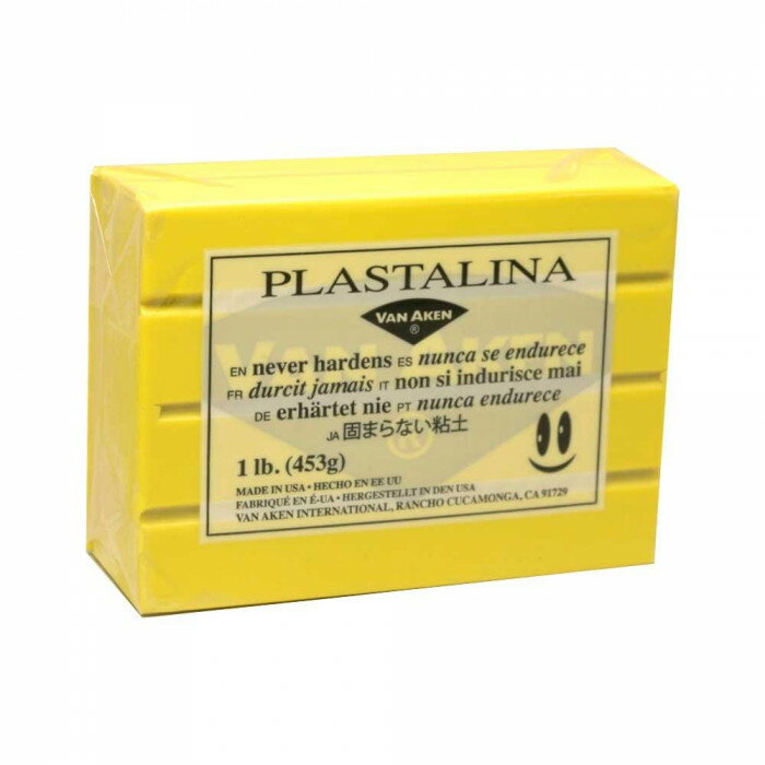 プレゼント オススメ 父 母 日用品 MODELING CLAY(モデリングクレイ)　PLASTALINA(プラスタリーナ)　粘土　イエロー　1Pound　3個セット 送料無料 お返し 贈答品