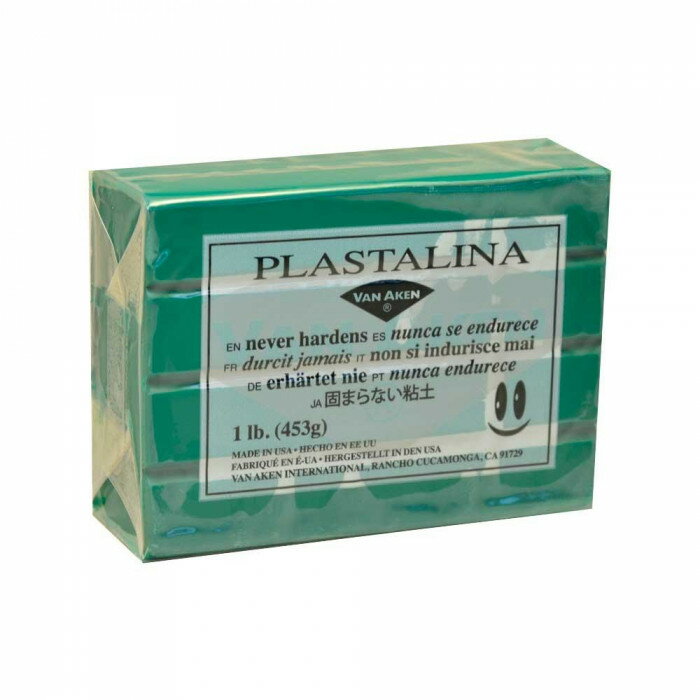 MODELING CLAY(モデリングクレイ)　PLASTALINA(プラスタリーナ)　粘土　グリーン　1Pound　3個セット 人気 商品 送料無料