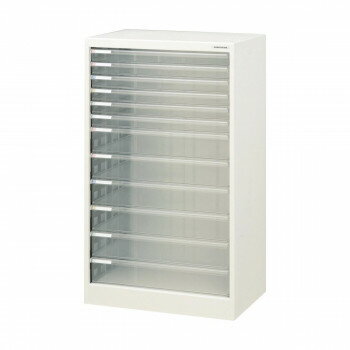 ナカバヤシ　アバンテV2フロアケ-ス　A3　浅6深6段　シロ　A3F-12シロ