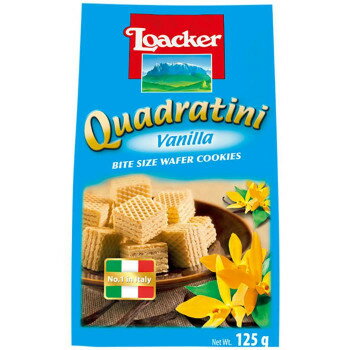 面白 便利なグッズ ロアカー　クワドラティーニ　ウエハース　バニラ　125g　12セット 送料無料 イベント 尊い 雑貨