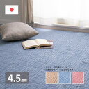 アイデア商品 面白い おすすめ 軽くて扱いやすい平織カーペット アンバー江戸間4.5帖 ベージュ 約261×261cm 600016945 人気 便利な お得な送料無料(3)