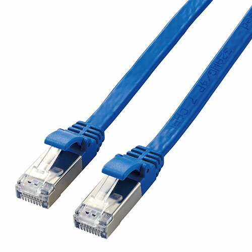 10ギガビットイーサネット「10GBASE-T」に完全準拠 薄さ約2.3mmで設置場所を選ばないフラットケーブルを採用し、高速で安定したネットワーク環境を実現するカテゴリー7準拠LANケーブル 高速光通信に最適な10ギガビ…