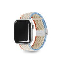 [商品名]EGARDEN LOOP BAND for Apple Watch 41/40/38mm スターライト EGD23118AW代引き不可商品です。代金引換以外のお支払方法をお選びくださいませ。優れた着用感と鮮やかなカラー配色が魅力のブレイデッドバンドです。EGARDENの「LOOP BAND」は、優れた着用感と鮮やかなカラー配色が魅力のブレイデッドバンドです。●わずか1秒で着用できる伸縮素材伸縮性のあるナイロン編み込み素材を使用。あらかじめ手首サイズに合わせておけば、普段はリストバンドのように手首にすべらせるだけ。わずか1秒で着用が可能です。●スリムバックル採用で簡単にサイズに調節可能ステンレス製のスリムバックルで簡単にバンドの長さ調節が可能、自分好みの最適な着用感を楽しめます。●ナイロンメッシュの編み込みバンド柔らかいナイロンメッシュ編みは通気性が優れており、水や汗による変形にも強く、スポーツやアウトドアでも快適に着用できるおしゃれなバンドです。●鮮やかな配色がスポーティなデザインシンプルでカジュアルなデザインと扱いやすさが、デイリーユースにぴったりです。(バックル調節方法)1.　バックルを開きます。2.　自分好みの位置にバックルを調整します(バックルをつかみ、ストラップを引いて調整してください)3.　調整が完了したら、バックルを閉じてください。タイプ:Apple Watch用バンド対応デバイス:Apple Watch 41mm(Series7), 40mm(SE/6/5/4), 38mm(3/2/1)素材:ナイロン、ステンレス本体サイズ:22×170×4mm本体重量:14gパッケージサイズ:120×225×3mmパッケージ込重量:34g原産国:中国免責事項:※製品の仕様、デザインは改良などのため事前予告なしに変更する場合があります。※入荷状況により、発送日が遅れる場合がございます。