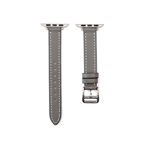 可愛い 雑貨 おしゃれ WEARPLANET Slim Line クラシック本革バンド for Apple Watch 45/44/42mm ディムグレー WP23140AW