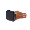 WEARPLANET Slim Line フラット本革バンド for Apple Watch 41/40/38mm メープルブラウン WP23215AWAM 商品(2)