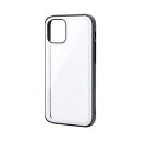 スマートフォン・タブレット・携帯電話 LEPLUS iPhone 12 mini ラウンドエッジガラスシェルケース SHELL GLASS Round ホワイト LP-IS20SGRWH オススメ 送料無料