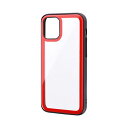 iPhone LEPLUS iPhone 12 mini ラウンドエッジガラスシェルケース SHELL GLASS Round レッド LP-IS20SGRRD おすすめ 送料無料 おしゃれ