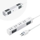生活家電 【5個セット】 サンワサプライ 雷ガードタップ TAP-SPWMG24-3X5 おすすめ 送料無料 おしゃれ