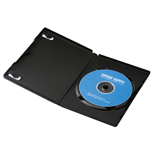 アイディア 便利 グッツ 【5個セット(3枚×5)】 サンワサプライ DVDトールケース(1枚収納・3枚セット・ブラック) DVD-…
