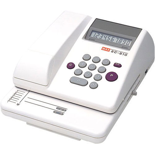楽天創造生活館オフィス用品 MAX マックス 電子チェックライター EC-510 EC90002 おしゃれ