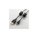 ノイズに強いフェライトコア付き パソコンやゲーム機に、USB(mini-Bタイプ)のインターフェイスを持つ外付けハードディスクドライブやデジタルカメラ、ポータブルゲーム機等の周辺機器を接続できる、mini-Bタイプのフ…(2)