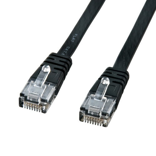便利グッズ アイデア商品 サンワサプライ カテゴリ6フラットケーブル10m(ブラック) KB-FL6-10BKN 人気 お得な送料無料 おすすめ