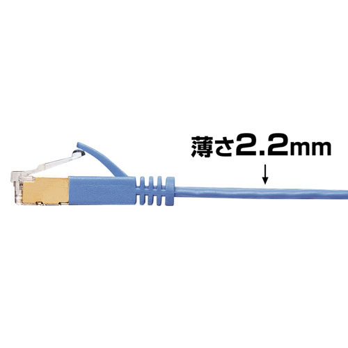 パソコン周辺機器 サンワサプライ カテゴリ7フラットLANケーブル KB-FL7-01BLN おすすめ 送料無料 おしゃれ 3