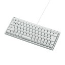 机の上を有効活用できるコンパクトフルキーボード テンキー部分を取り除き、文字入力だけに特化したコンパクトキーボードです キーピッチはスタンダードキーボードと同じ19mmキーピッチ 文字の耐久性に優れたレーザ …(2)