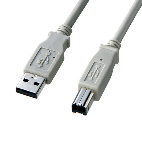 [商品名]サンワサプライ エコUSBケーブル KU20-EC3K代引き不可商品です。代金引換以外のお支払方法をお選びくださいませ。地球にやさしいECO USBケーブル!　3m●USB2.0規格・USB1.1規格準拠のパソコンとUSB機器(プリンター・HDD・USBハブ・スキャナ等)との接続や、USBハブとUSB機器を接続する時に使用するケーブルです。(「シリーズA」コネクタを持つ機器と「シリーズB」コネクタを持つ機器とを接続します)●USB2.0の「Hi-SPEED」モード(転送速度480Mbps)に対応した高品質ケーブルです。USB2.0で規定された特性インピーダンス・信号減衰量などのケーブルの性能をクリアしているケーブルです。USB1.1規格(転送速度12Mbps・1.5Mbps)の機器にも使用できます。●銅製の高密度編組みシールド材の内側に密閉型のアルミシールド処理を施した二重シールドケーブルで、低域から高域まで、ほとんどのノイズから大切なデータを守ります。●芯線を2本ずつよりあわせたノイズに強いツイストペア線を使用しています。●内部を樹脂モールドで固め、さらに全面シールド処理を施したモールドコネクタなので、外部干渉を防ぎノイズ対策も万全です。耐振動・耐衝撃性にも優れています。●サビにも強く、経年変化による信号劣化の心配が少ない金メッキ処理を施したピン(コンタクト)を使用しています。●土壌や地下水などの環境汚染の原因となる鉛を含まない無鉛ハンダを使用しています。●焼却時に有害な物質を発生しない非塩ビケーブル(ケーブル線材)と非塩ビコネクタ(コネクタカバーの樹脂成型部)を使用しています。●簡素化した簡易包装パッケージで、使用後のごみも減らせて開梱作業も簡単です。■カラー:ライトグレー■ケーブル長:3m■コネクタ:USBシリーズ Aコネクタオス-USBシリーズ Bコネクタオス■コネクタサイズ:Aオス(約W15.3×D39×H7.5mm)/Bオス(約W11.5×D39×H10.7mm)(シェル部は含まず)■ケーブル直径:約5mm■ケーブル規格:UL20276■結線:ストレート全結線■特注ロット数:300本※発注数量が300本より多い場合には特注をお受けすることが可能です。最小ロット数は変動することもありますので事前にご確認ください。価格・納期・仕様などについては、サンワサプライ営業までお問い合わせください。※入荷状況により、発送日が遅れる場合がございます。電池3本おまけつき（商品とは関係ありません）