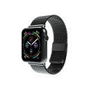 便利グッズ アイデア商品 miak CLIP MESH BAND for Apple Watch 41/40/38mm ブラック SMAMA-W3840BK 人気 お得な送料無料 おすすめ