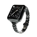 Apple Watch用アクセサリ miak JUBILEE METAL BAND for Apple Watch 41/40/38mm ブラック SJEMA-W3840BK オススメ 送料無料