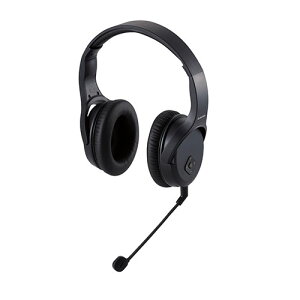 エレコム 無線ヘッドセット/2.4GHzワイヤレス/オーバーヘッド型/マイクアーム付き/USB-Aアダプタ付/両耳/ブラック HS-HPW01BK 人気 商品 送料無料通販