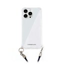 便利 グッズ アイディア商品 PHONECKLACE ロープショルダーストラップ付きクリアケース for iPhone 14 Pro ネイビー 背面カバー型 PN23876i14PNV 人気 お得な送料無料 オススメ(3)