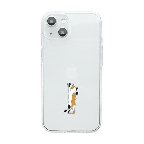 かわいい 雑貨 おしゃれ Dparks ソフトクリアケース for iPhone 14 ネコ 背面カバー型 DS24122i14 お得 な 送料無料 人気