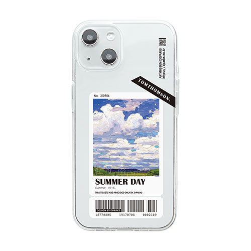 iPhone14 ケース 関連商品 Dparks ソフトクリアケース for iPhone 14 Summer Day 背面カバー型 DS24134i14 オススメ 送料無料