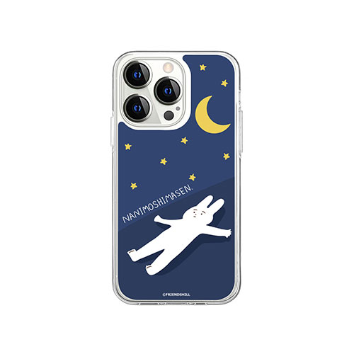 abbi FRIENDS 公式ライセンス品 なにもしないうさぎソフトクリアケース for iiPhone 14 Pro 夜になりましたがなにもしません 背面カバー型 ABF24227i14P 人気 商品 送料無料(3)