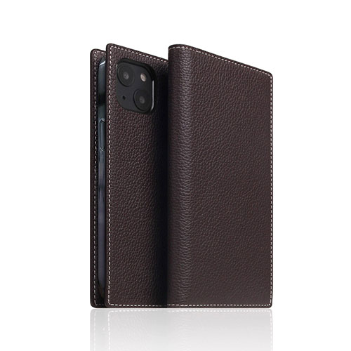 楽天創造生活館アイデア 便利 グッズ SLG Design Full Grain Leather Case for iPhone 14 ブラウンクリーム 手帳型 SD24308i14BC お得 な全国一律 送料無料