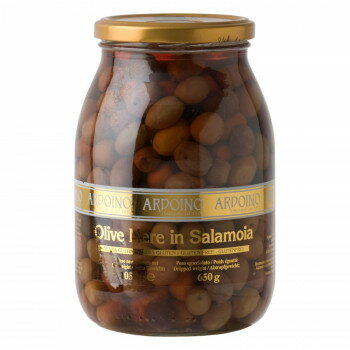 生活雑貨 おしゃれ プレゼント アルドイーノ　ブラックオリーブ　塩水漬け　ネーレ　種あり　1050g　4個セット　18 嬉しいもの オシャレ おいわい