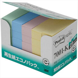 アイデア 便利 グッズ 3M Post-it ポストイット 再生紙エコノパック 見出し 3M-7001-K お得 な全国一律 送料無料