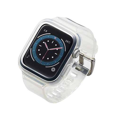 楽天創造生活館アイデア 便利 グッズ エレコム Apple Watch44mm用ソフトバンパーバンド一体型 AW-20MBBUCR お得 な全国一律 送料無料