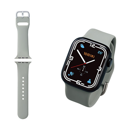 かわいい 雑貨 おしゃれ エレコム Apple Watch用シリコンバンド ニュアンスカラー(41/40/38mm) AW-41BDSCGGY お得 な 送料無料 人気