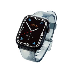 iPhone関連 エレコム Apple Watch用クリアバンド(45/44/42mm) AW-45BDUCBKC おすすめ 送料無料 おしゃれ