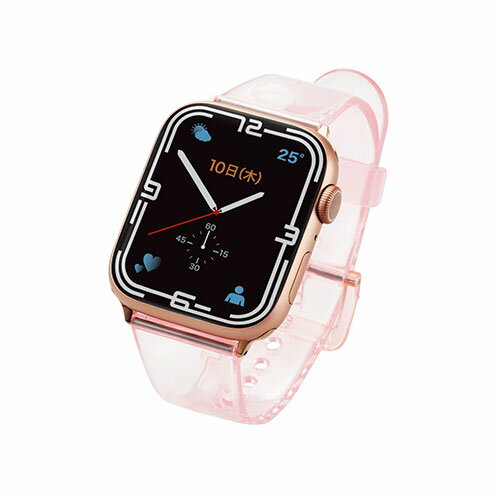 エレコム Apple Watch用クリアバンド(45/44/42mm) AW-45BDUCPNC 商品 1