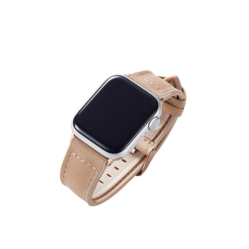 アイディア 便利 グッズ エレコム Apple Watch用ハイブリッドレザーバンド (41/40/38mm) AW-41BDLHVBE