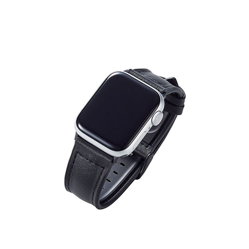 エレコム Apple Watch用ハイブリッドレザーバンド (41/40/38mm) AW-41BDLHVBK 人気 商品 送料無料