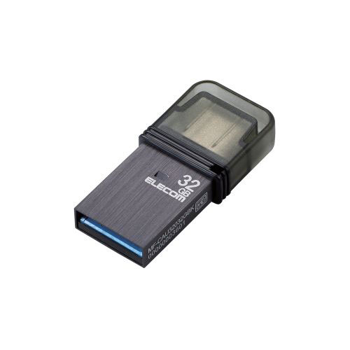 エレコム キャップ式USB Type-C(TM)メモリ ブラック MF-CAU32032GBK 人気 商品 送料無料