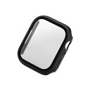 iPhone関連 エレコム Apple Watch 45mm用フルカバーケース プレミアムゴリラガラス セラミックコート AW-22AFCGOCBK おすすめ ...