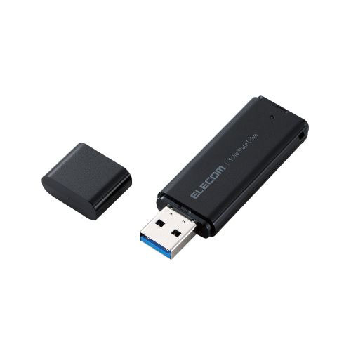 キャップでUSBコネクターへのゴミやホコリなどをブロックできる、シンプルなデザインのキャップ式USB 5Gbps(USB3.2(Gen1))外付けSSDです。 重さ約19g、幅約67.5mm×奥行約22.0mm×高さ約8.6mmというコンパクトさで、…