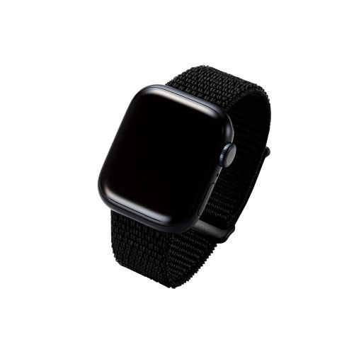 アイデア 便利 グッズ エレコム Apple Watch用ファブリックバンド (41/40/38mm) AW-41BDFBBK お得 な全国一律 送料無料