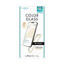 LEPLUS NEXT iPhone 14/13/13 Pro ガラスフィルム ViAMO COLOR GLASS 全画面保護 ソフトフレーム ミルクホワイト LN-IM22FGVMWH 人気 商品 送料無料