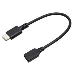 可愛い 雑貨 おしゃれ 【5個セット】BAUT Type-C/micro変換ケーブルUSB2.0 3A0.1mBK BCUSMC30010BKX5