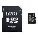 フラッシュメモリー 【20個セット】 Lazos microSDXCメモリーカード 64GB UHS-I U3 CLASS10 紙パッケージ L-B64MSD1...