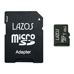 フラッシュメモリー関連 【20個セット】 Lazos microSDXCメモリーカード 512GB UHS-I U3 CLASS10 紙パッケージ L-B512MSD10-U3X20 おすすめ 送料無料 おしゃれ